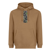 Toasted Coconut zebra Heavyweight Hoodie - LillyAllenDesigns