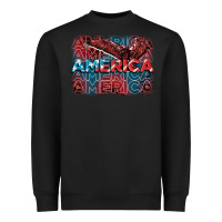Black America america america america 4th of july Heavyweight Sweatshirt - FaDigitalArtStudio