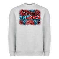 Heather Grey America america america america 4th of july Heavyweight Sweatshirt - FaDigitalArtStudio