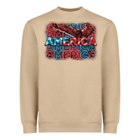 America America America America 4th Of July Heavyweight Sweatshirt | Teevron