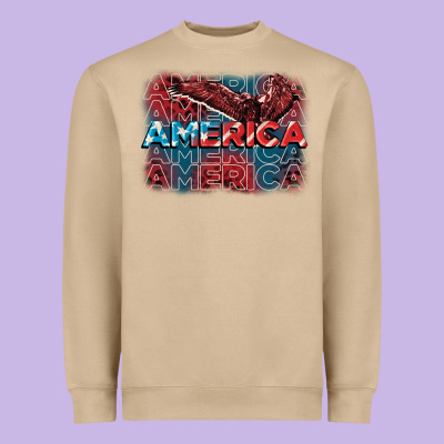 America America America America 4th Of July Heavyweight Sweatshirt Designed By Fadigitalartstudio