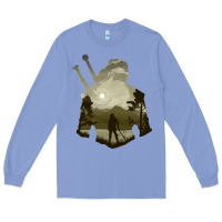 Colony Blue the witcher geralt hero sword companion minima list illusion art Long Sleeve Tee - tuanDangUi