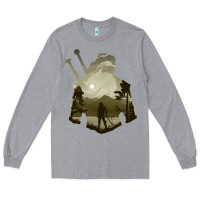 Heather Grey the witcher geralt hero sword companion minima list illusion art Long Sleeve Tee - tuanDangUi
