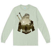 Matcha the witcher geralt hero sword companion minima list illusion art Long Sleeve Tee - tuanDangUi