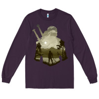 Plum the witcher geralt hero sword companion minima list illusion art Long Sleeve Tee - tuanDangUi