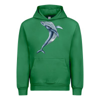 Emerald humpback whale jumping Urban Hoodie - BarkalooDesign