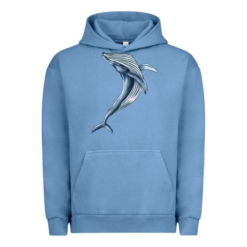Humpback Whale Jumping Urban Hoodie by BarkalooDesign | Teevron