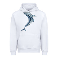 White humpback whale jumping Urban Hoodie - BarkalooDesign