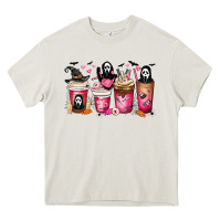 Cream Scream Coffee Cups Heavy Core Tee - MaliasSmallBusiness