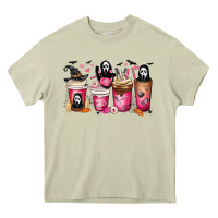 Mossy Scream Coffee Cups Heavy Core Tee - MaliasSmallBusiness