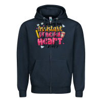 Navy Being an Assistant Principal is Heart Work Zipper Hoodie - CowhideDigitalArt
