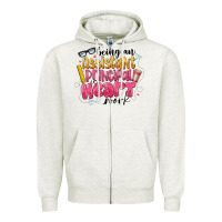 Oatmeal Heather Being an Assistant Principal is Heart Work Zipper Hoodie - CowhideDigitalArt