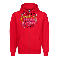 Red Being an Assistant Principal is Heart Work Zipper Hoodie - CowhideDigitalArt