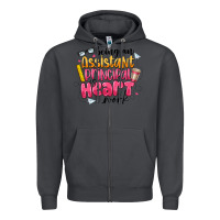 Smoke Being an Assistant Principal is Heart Work Zipper Hoodie - CowhideDigitalArt