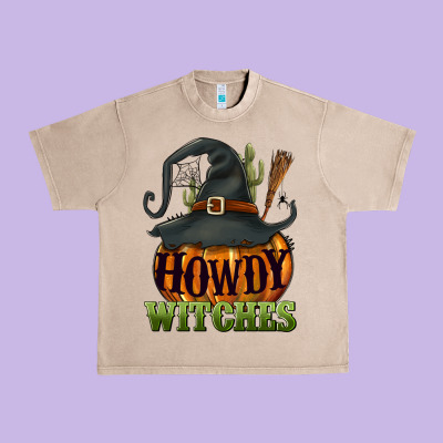 Howdy Witches Urban Heavy Tee Designed By Nancycooperartshop