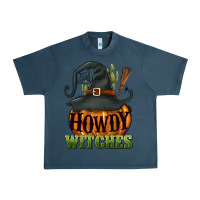 Midnight Navy Howdy witches Urban Heavy Tee - NancyCooperArtShop