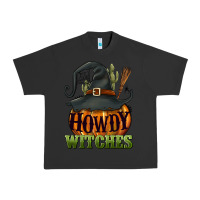 Pigment Black Howdy witches Urban Heavy Tee - NancyCooperArtShop
