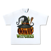 White Howdy witches Urban Heavy Tee - NancyCooperArtShop