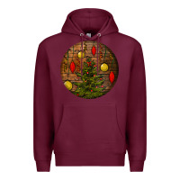 Burgundy christmas Premium Hoodie - BundleAndBundleShop