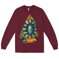 Burgundy gemstone arrowhead Long Sleeve Tee - Jasminsmagicworld