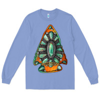 Colony Blue gemstone arrowhead Long Sleeve Tee - Jasminsmagicworld