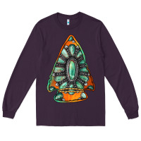 Plum gemstone arrowhead Long Sleeve Tee - Jasminsmagicworld