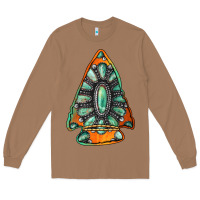Toasted Coconut gemstone arrowhead Long Sleeve Tee - Jasminsmagicworld