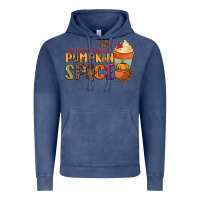 Vintage Denim my blood type is pumpkin spice Vintage Hoodie - NancyCooperArtShop