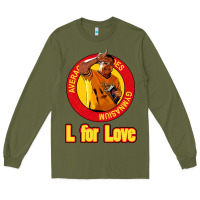 Army Green l for love Long Sleeve Tee - tuanDangUi