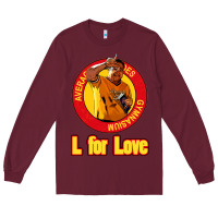Burgundy l for love Long Sleeve Tee - tuanDangUi