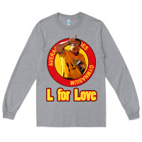 Heather Grey l for love Long Sleeve Tee - tuanDangUi