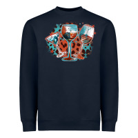 Navy American wines Heavyweight Sweatshirt - FaDigitalArtStudio