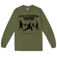 Army Green ass kickers united Long Sleeve Tee - tuanDangUi