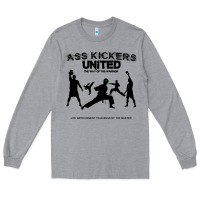 Heather Grey ass kickers united Long Sleeve Tee - tuanDangUi