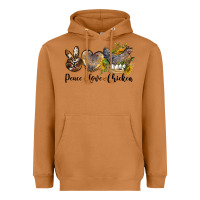 Meerkat peace love chicken Heavyweight Hoodie - LillyAllenDesigns