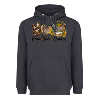 Smoke peace love chicken Heavyweight Hoodie - LillyAllenDesigns