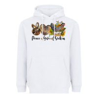 White peace love chicken Heavyweight Hoodie - LillyAllenDesigns