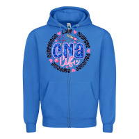 True Royal CNA Life Zipper Hoodie - CowhideDigitalArt
