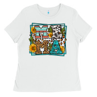 White western leopard mema Ladies Tee - LillyAllenDesigns