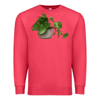 Cardinal Philodendron Premium Sweatshirt - LillyAllenDesigns