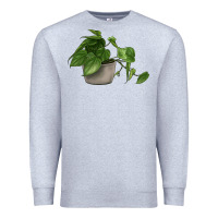 Heather Grey Philodendron Premium Sweatshirt - LillyAllenDesigns