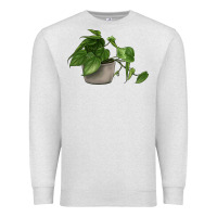 Oatmeal Heather Philodendron Premium Sweatshirt - LillyAllenDesigns