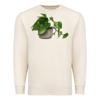 Sandshell Philodendron Premium Sweatshirt - LillyAllenDesigns