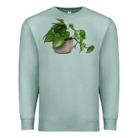 Seafoam Philodendron Premium Sweatshirt - LillyAllenDesigns