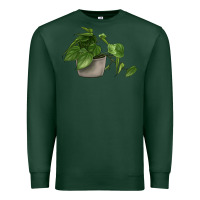 Sports Green Philodendron Premium Sweatshirt - LillyAllenDesigns
