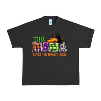 Pigment Black This mama loves her spooky crew Urban Heavy Tee - NancyCooperArtShop