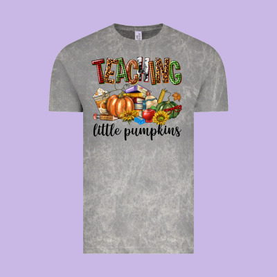 Teaching Little Pumpkins Vintage Tee Designed By Texasbilliewilder