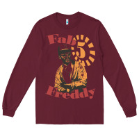 Burgundy fab 5 freddy 80s hip hop Long Sleeve Tee - tuanDangUi