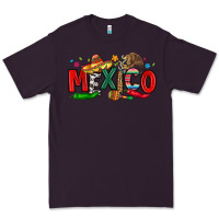 Plum colorful mexico collage Premium Tee - LillyAllenDesigns