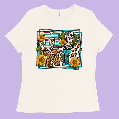 Western Leopard Mini Ladies Tee Designed By Lillyallendesigns
